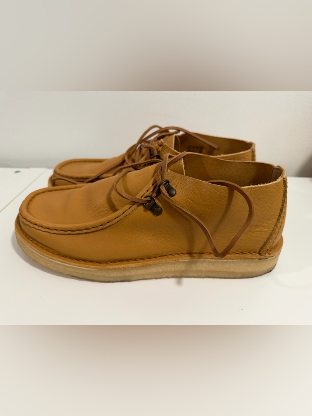 Clarks desert nomad Men's Casual Moc Toe Chukka Boots in Tan